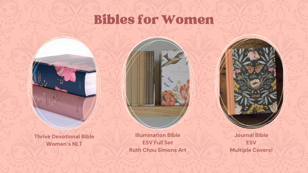Decorative Image for Bible Product Recommendations - Bibles for Women